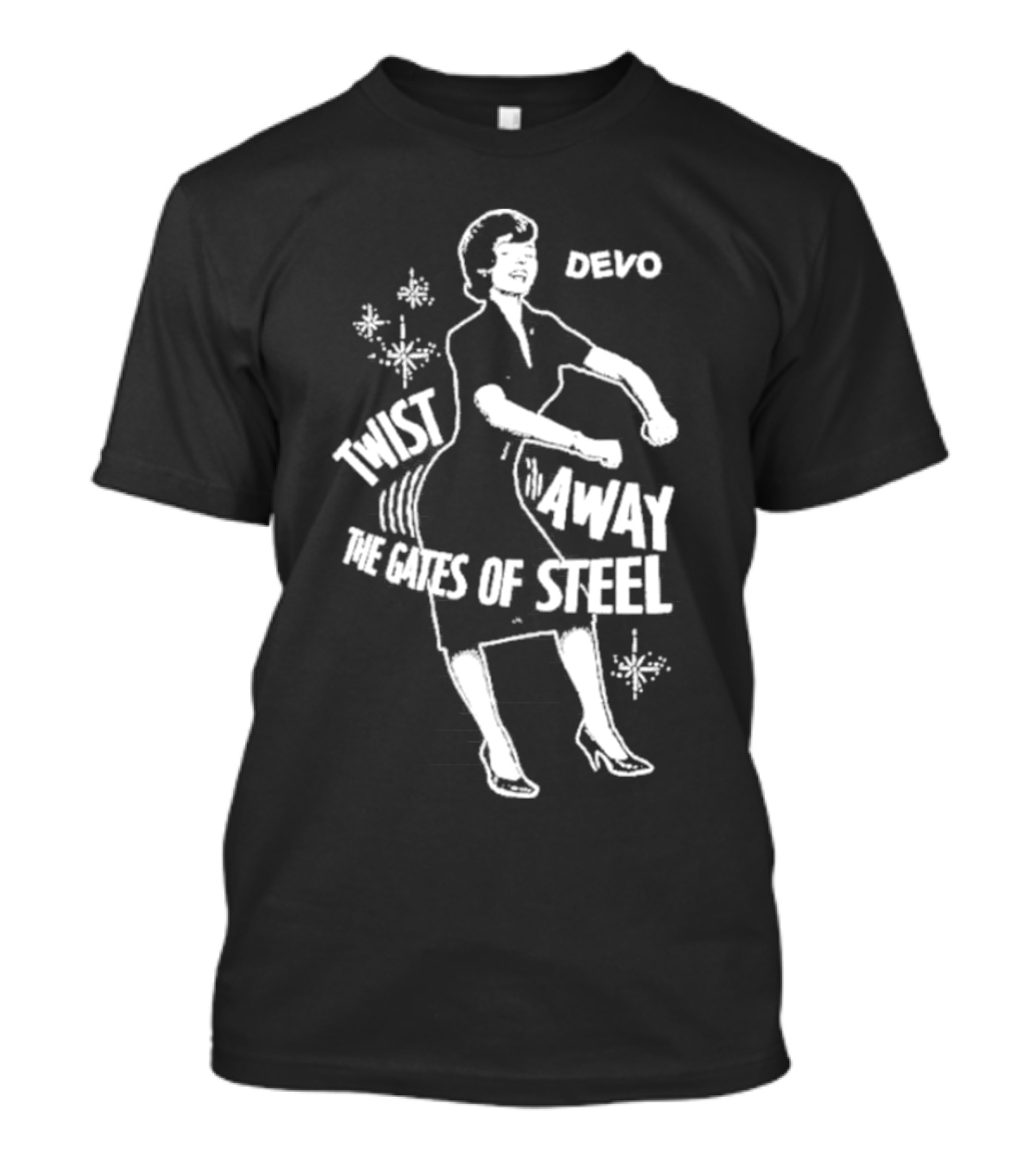 Devo Twist Away The Gates Of Steel Dancing Woman T-Shirt