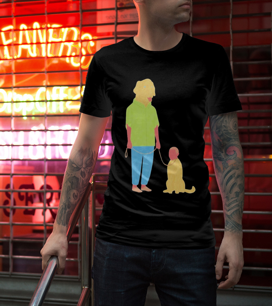 Dogswap Staselė Jakunskaitė Human Dog Head Swap T-Shirt