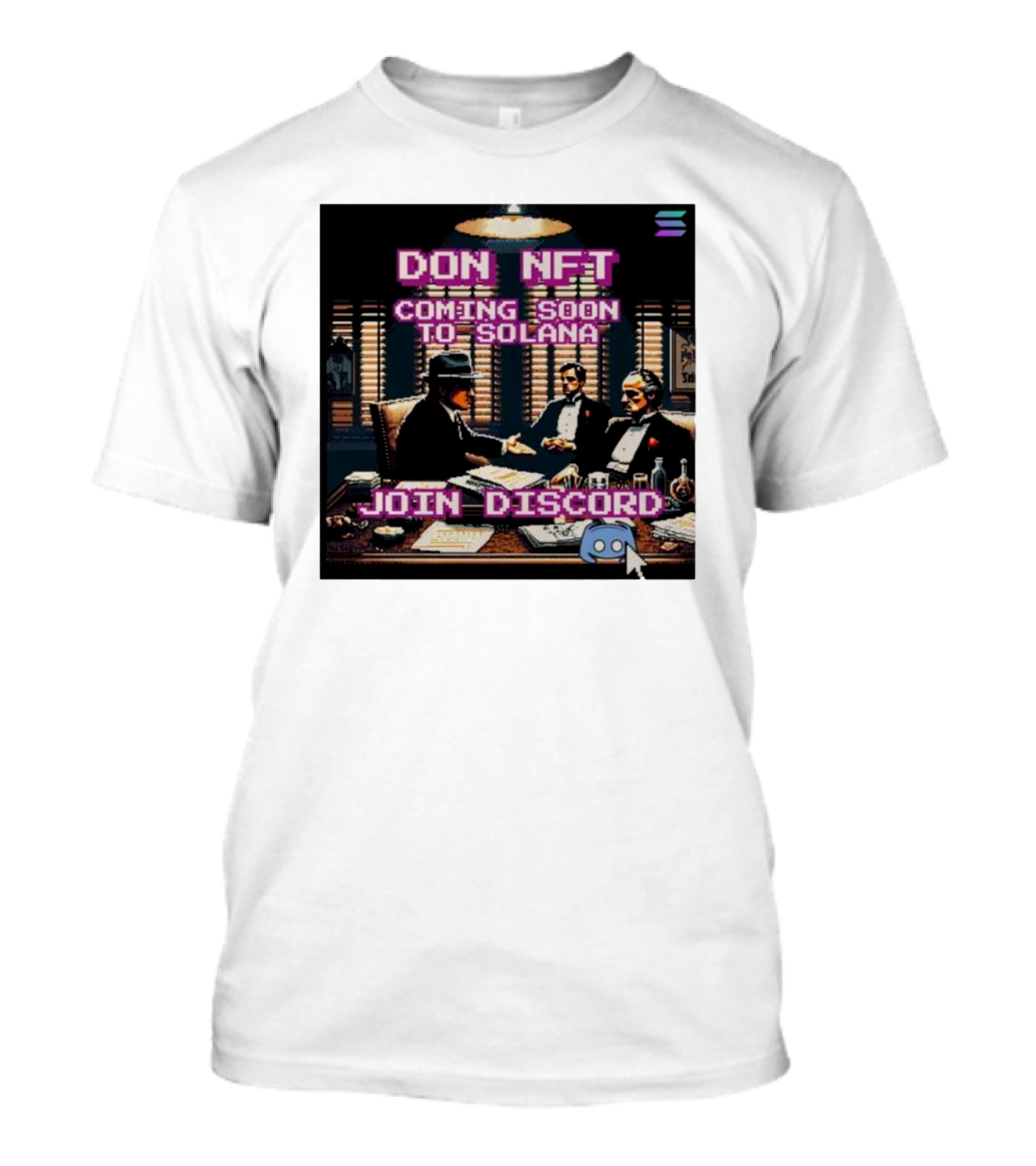 Don NFT Coming Soon To Solana Join Discord Pixel Art Gentlemen Meeting T-Shirt