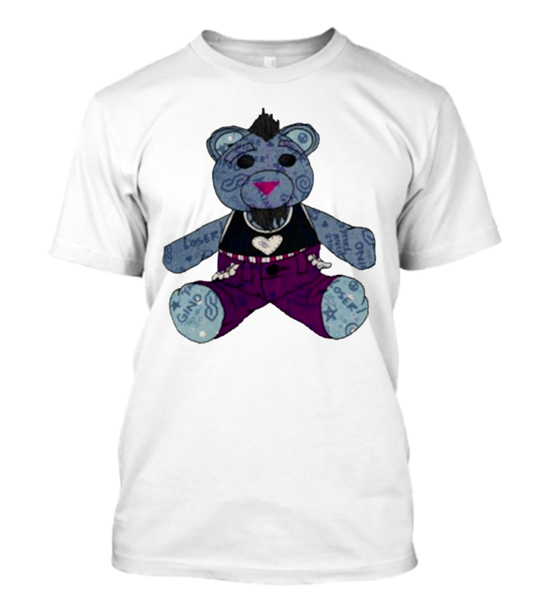 Doodle Bear Killian Krowe Bear Loser One Gino T-Shirt