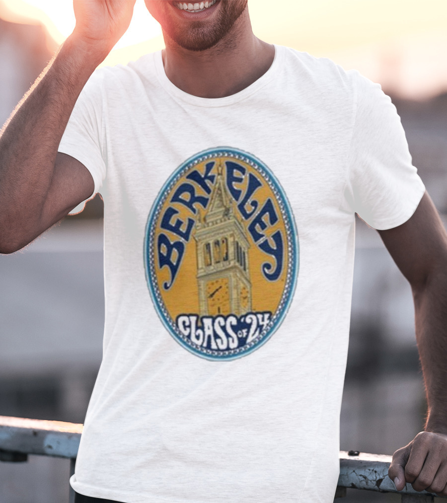 Berkeley Class Of 24 Sather Tower Oval T-Shirt