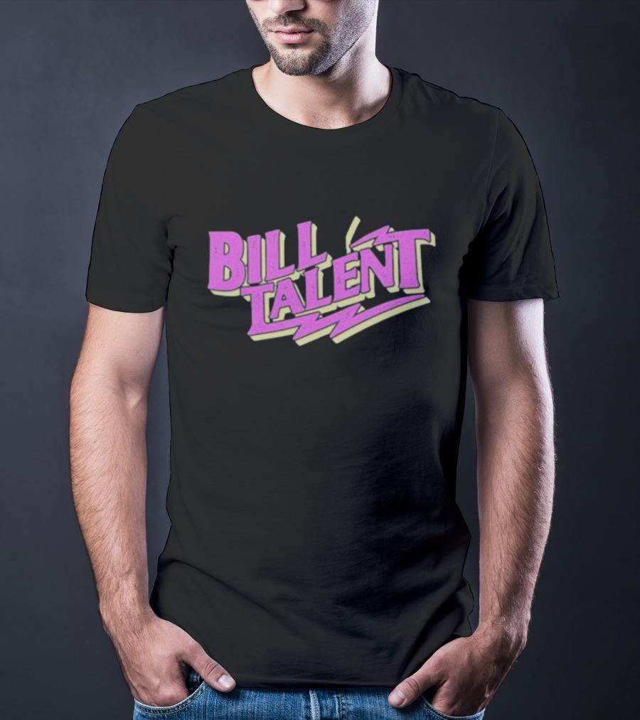 Billy Talent Band Neon Pink Lightning T-Shirt