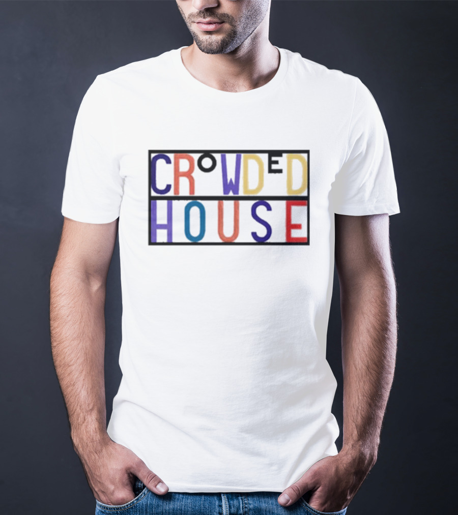 Crowded House Colorful Block Letters T-Shirt
