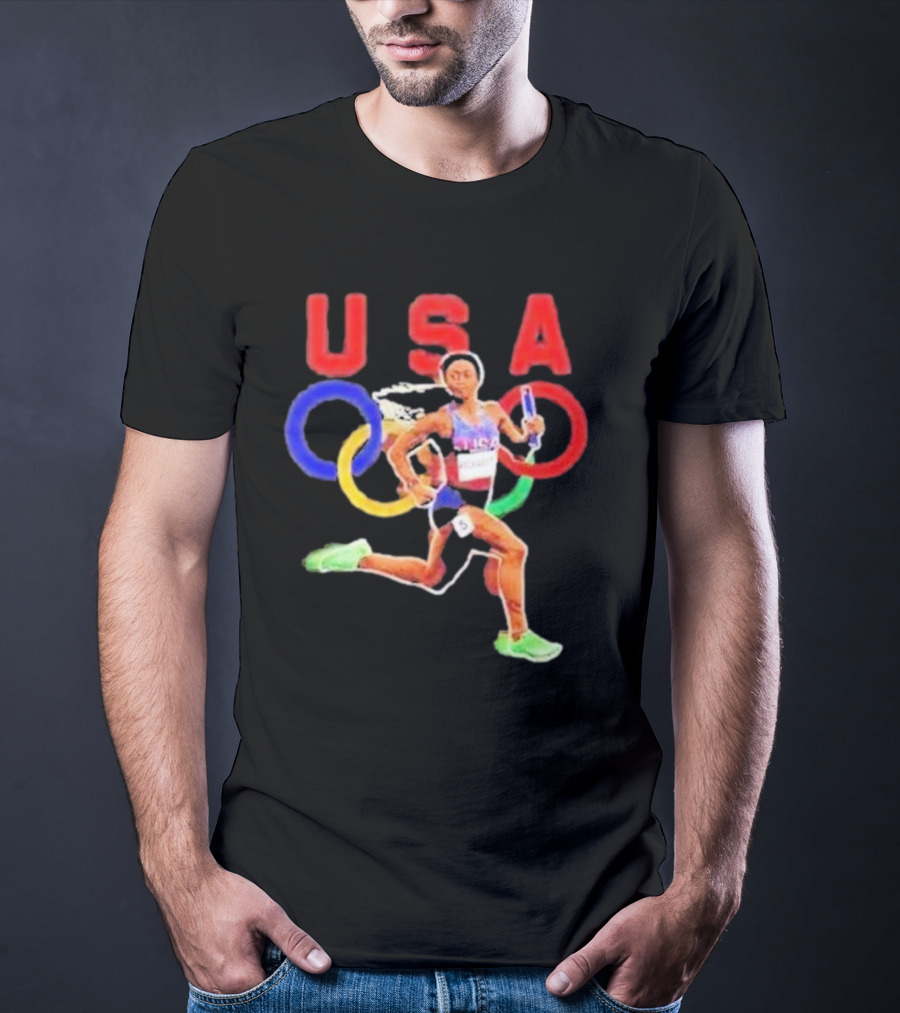 USA Olympic Runner Sha’carri Richardson Paris T-Shirt