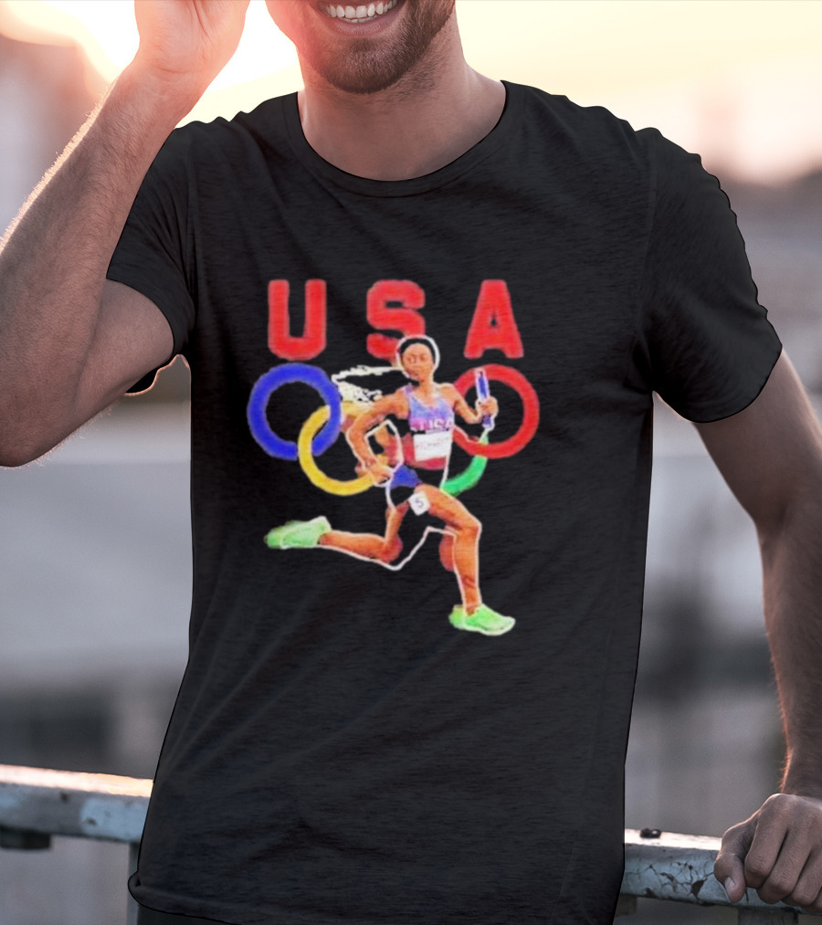 USA Olympic Runner Sha’carri Richardson Paris T-Shirt