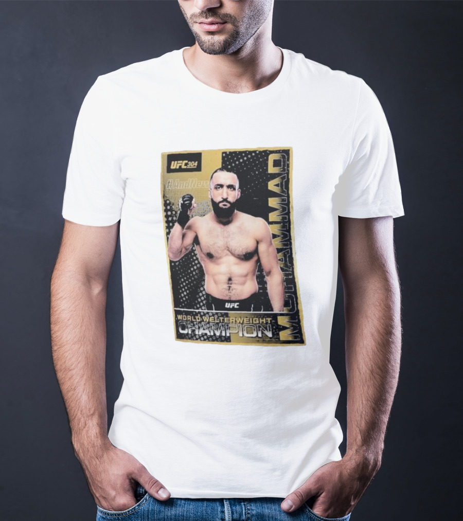 UFC 304 Belal Muhammad World Welterweight Champion And New T-Shirt