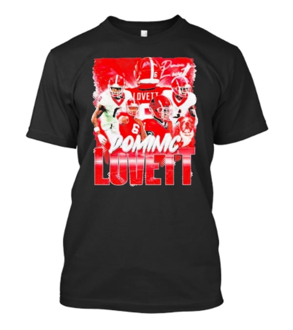 Georgia Bulldogs Dominic Lovett Football Sportswear T-Shirt