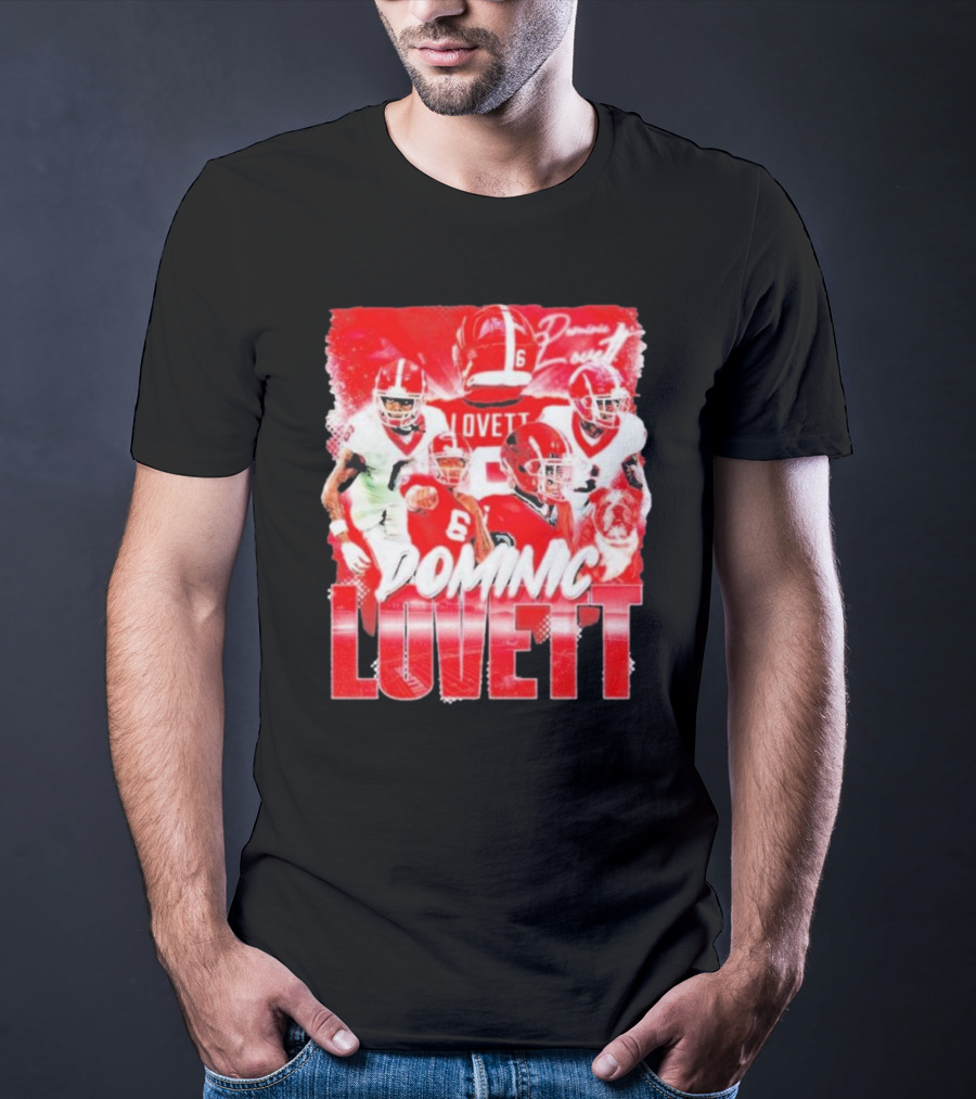 Georgia Bulldogs Dominic Lovett Football Sportswear T-Shirt
