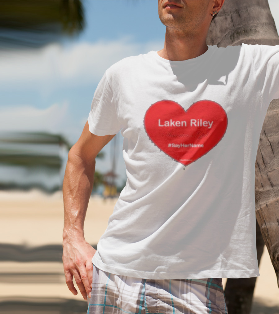 Laken Riley America's Girl #SayHerName Heart T-Shirt