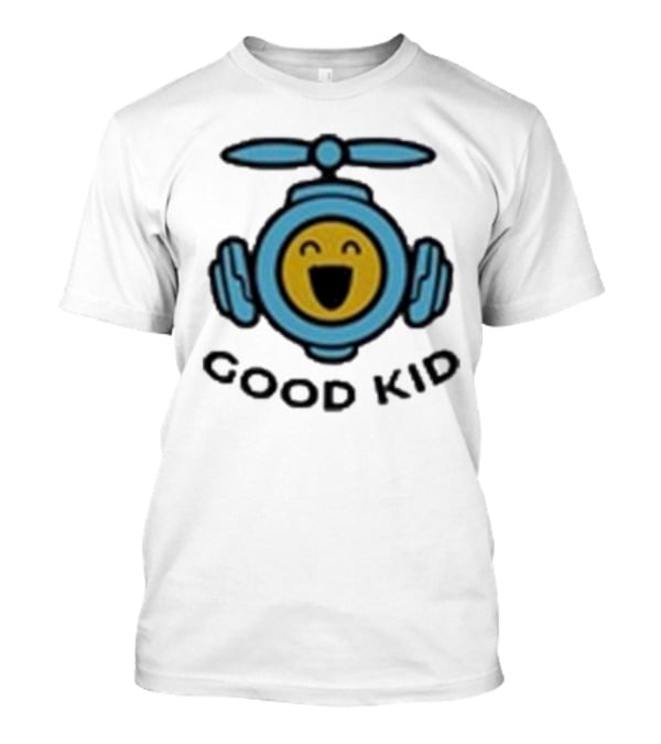 Good Kid Drone Emblem With Smiling Face T-Shirt
