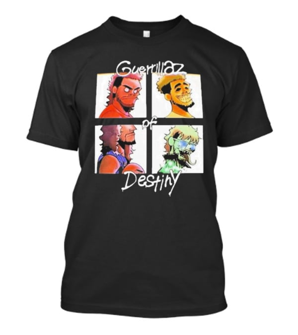 Guerrillaz Of Destiny Cartoon Quartet Pop Culture Faces T-Shirt