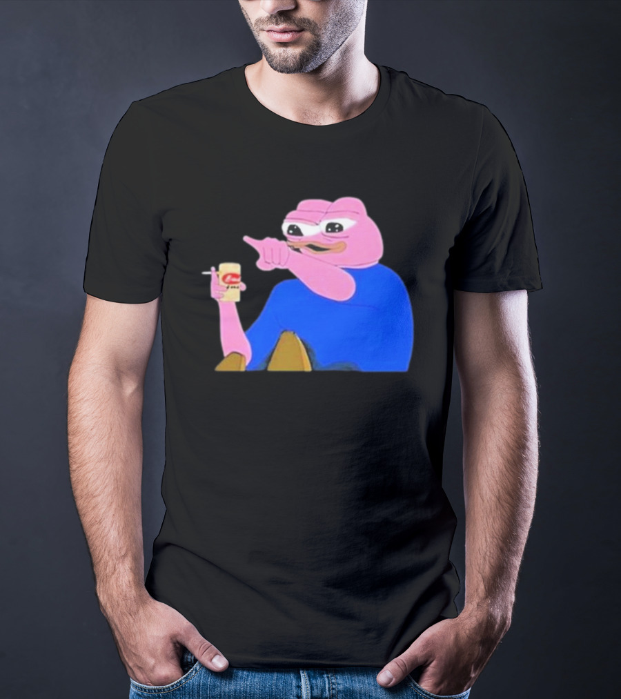 Haider $Pork Based Beer Cheetos And Pepe Style Image T-Shirt