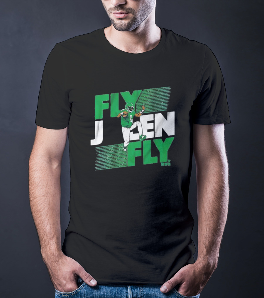 Fly Jalen Fly Green Football T-Shirt