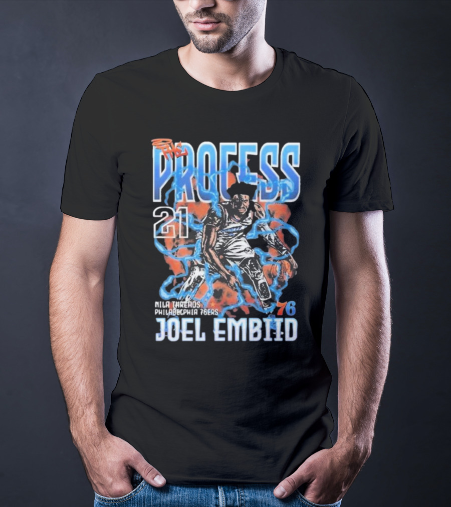 Joel Embiid The Process 21 Philadelphia 76ers NBA 76 T-Shirt