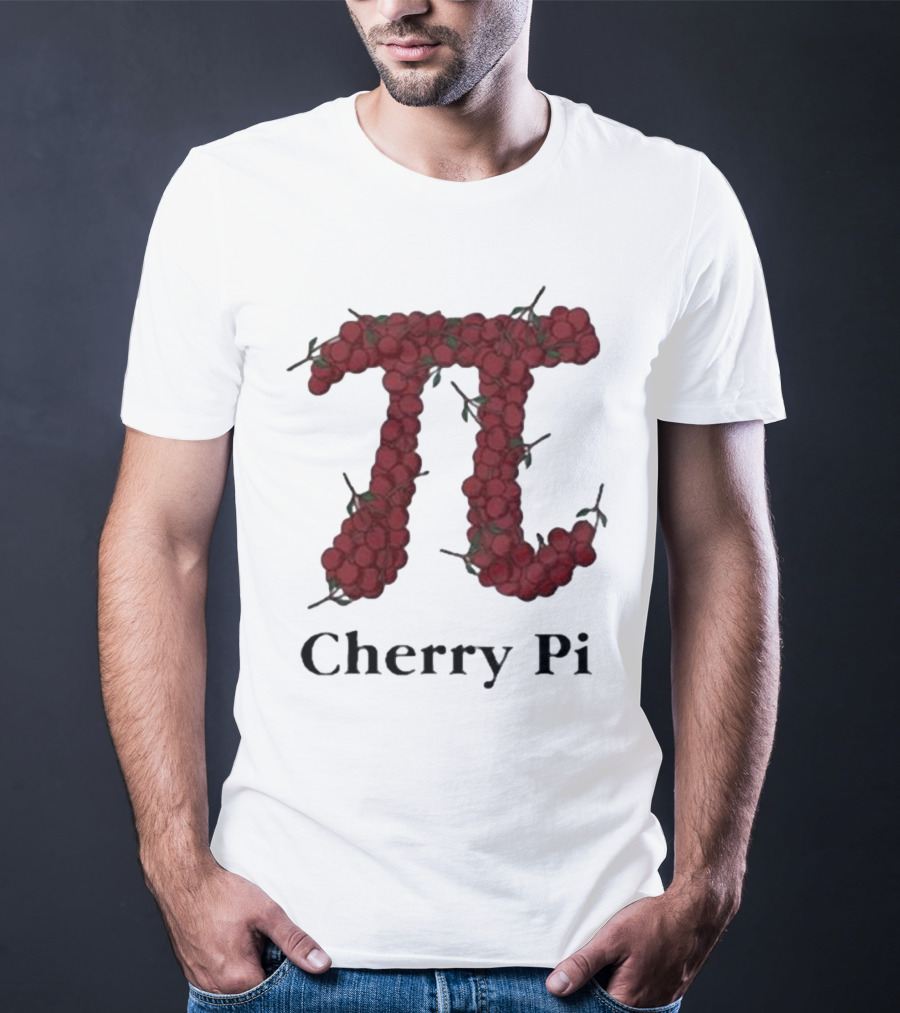 Cherry Pi Jon Hurwitz π Symbol Made Of Red Cherries T-Shirt