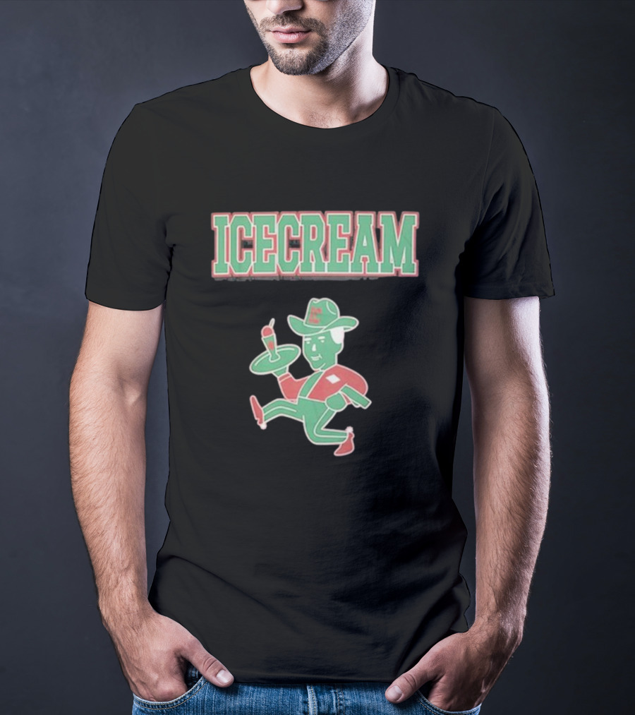 ICECREAM Retro Cowboy Dessert T-Shirt