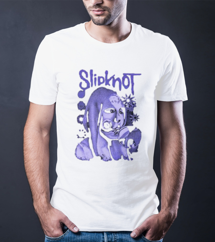 Slipknot Inbetween Shapes Abstract Masked Figure With Geometric T-Shirt