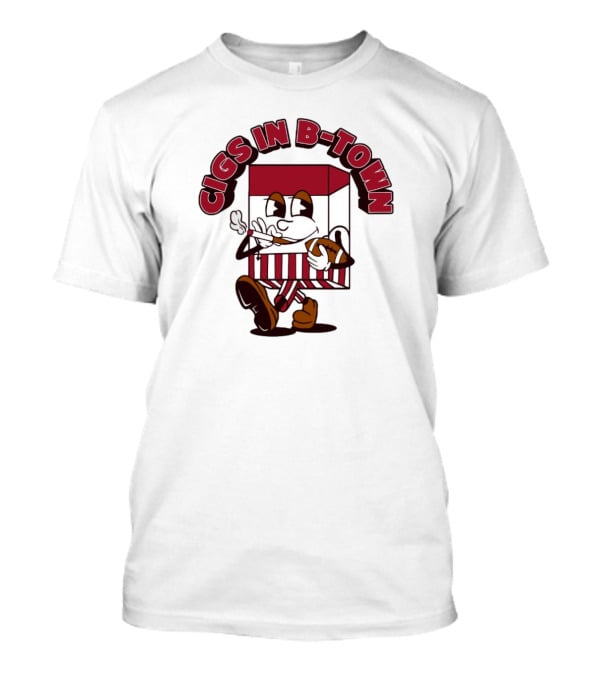 Store Cigs In B-Town Cartoon Smoking Pack T-Shirt