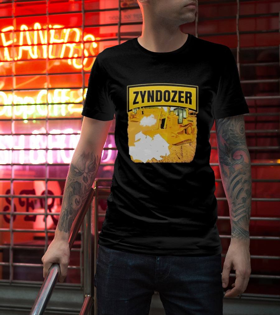 Zyndozer Funny Ahh Tees Bulldozer Image T-Shirt