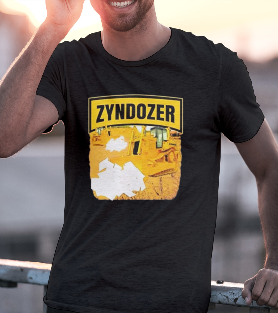 Zyndozer Funny Ahh Tees Bulldozer Image T-Shirt
