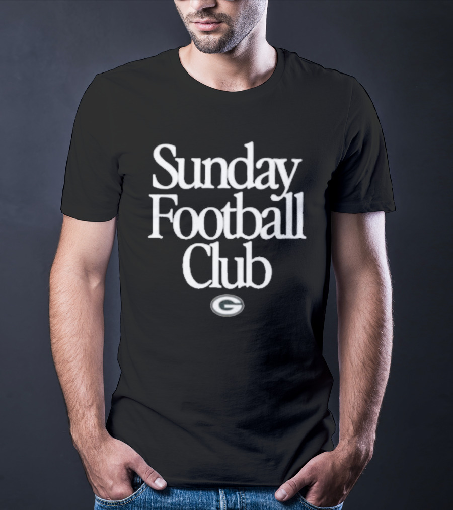 Sunday Football Club Green Bay Packers Logo Heavyweight T-Shirt