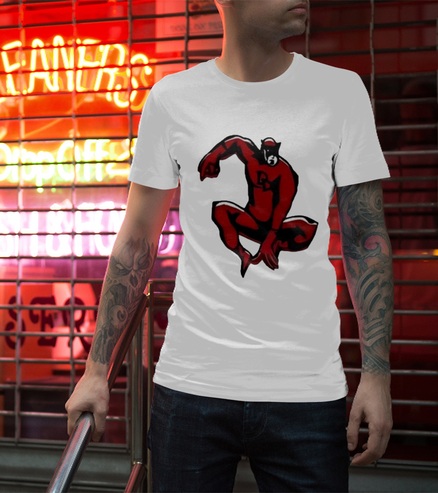 Charlie Cox Daredevil Red Suit Classic Marvel Hero T-Shirt