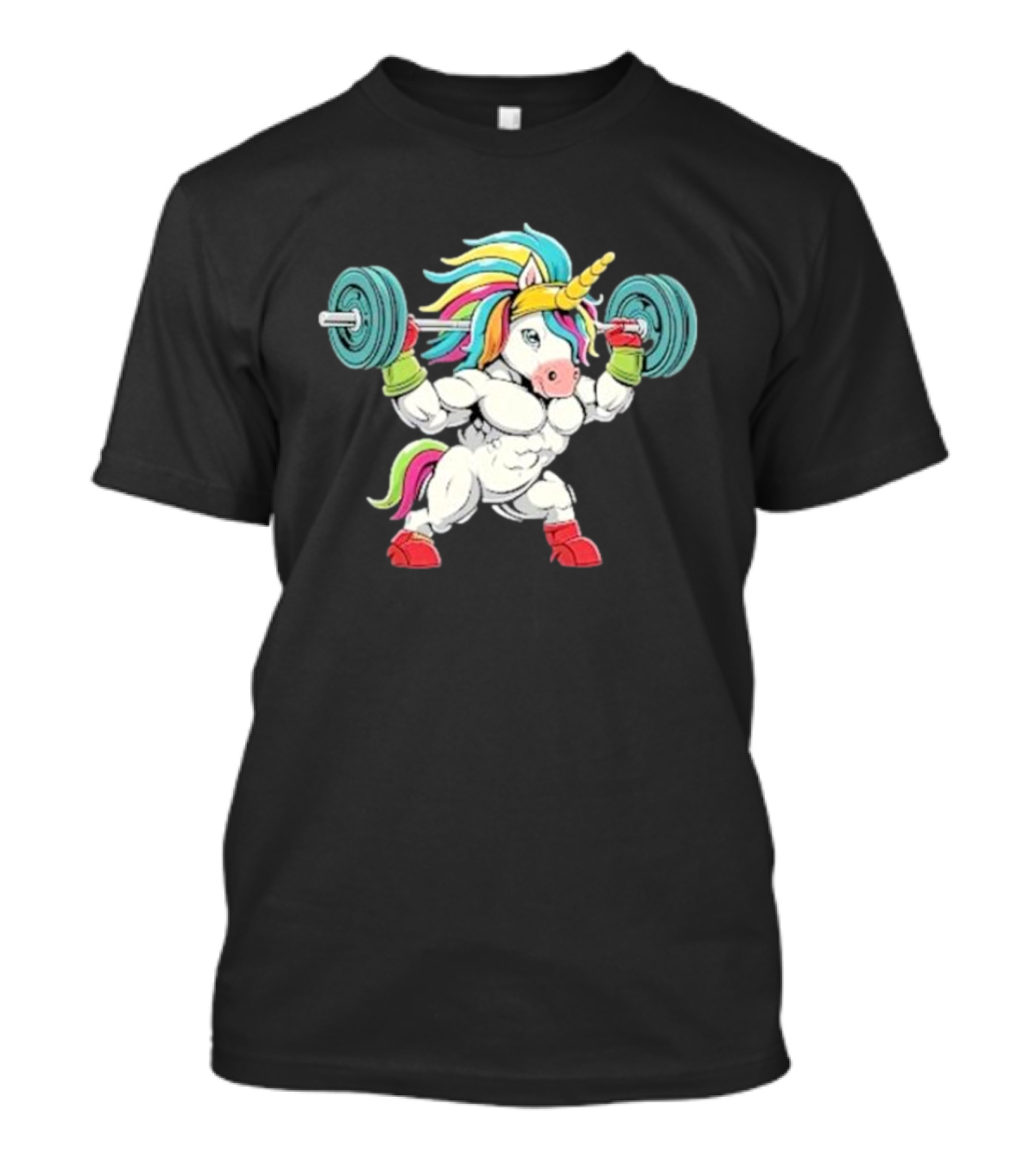 Classic Gym Unicorn Lifting Weights Funny Adorable Pet T-Shirt