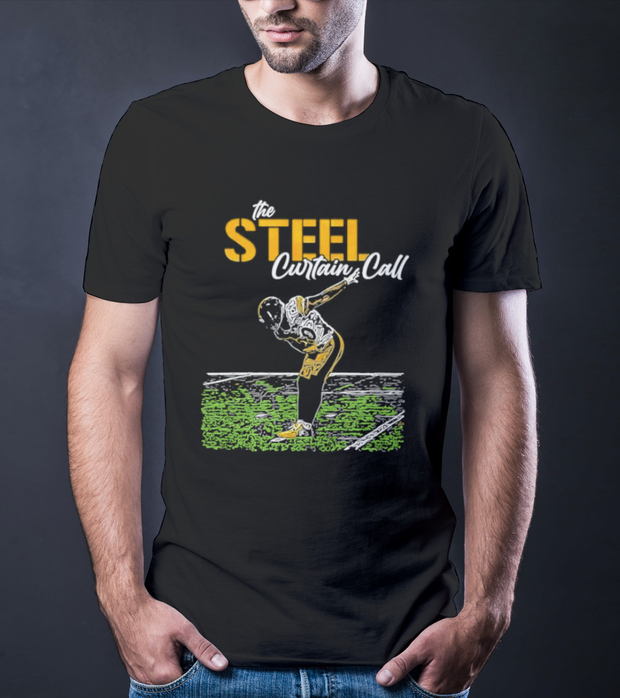 The Steel Curtain Call Take A Bow TJ Football T-Shirt