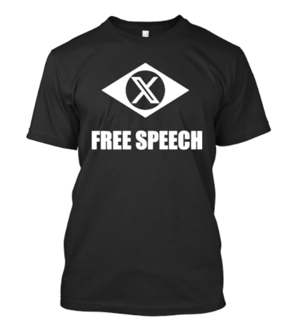 X Free Speech Eye Symbol T-Shirt