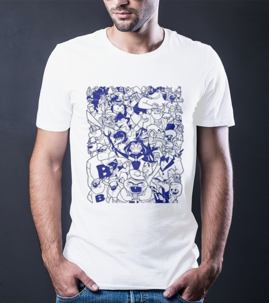 Duck Villains Dark Blue Ensemble By Brian Danger T-Shirt