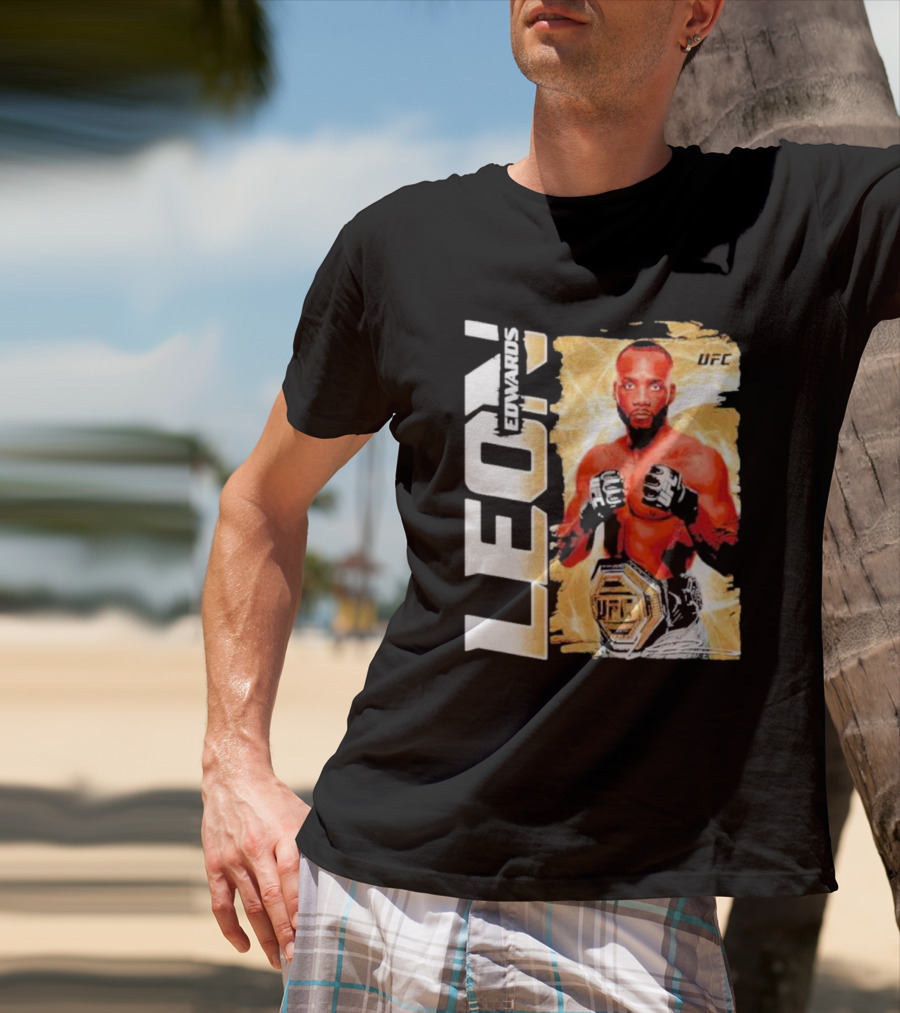 LEON EDWARDS UFC Champion Pose T-Shirt