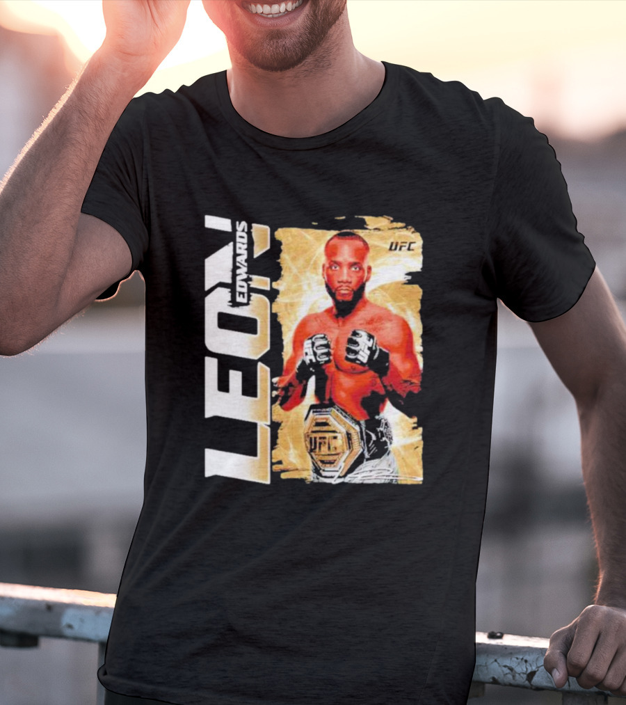 LEON EDWARDS UFC Champion Pose T-Shirt