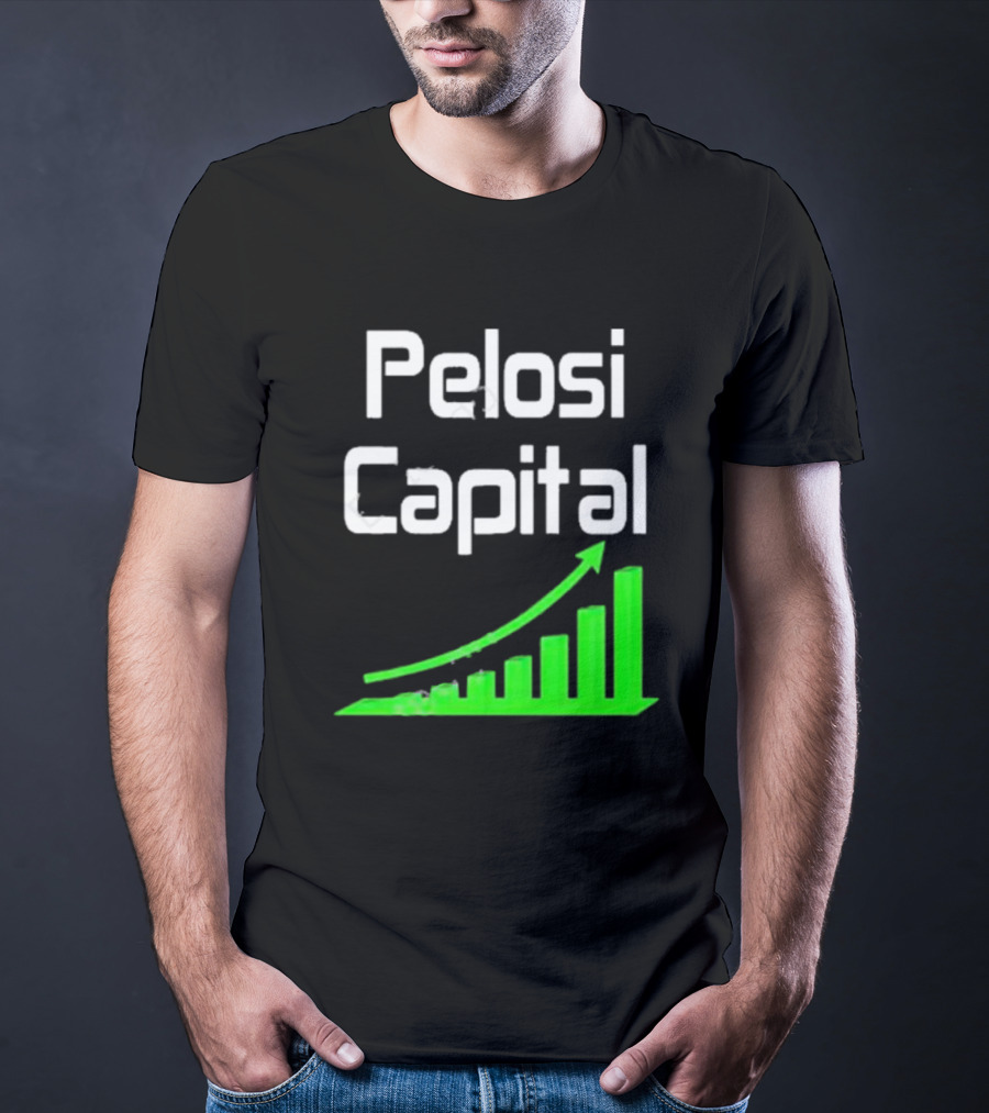 Liathetrader Pelosi Capital Green Arrow Graph T-Shirt