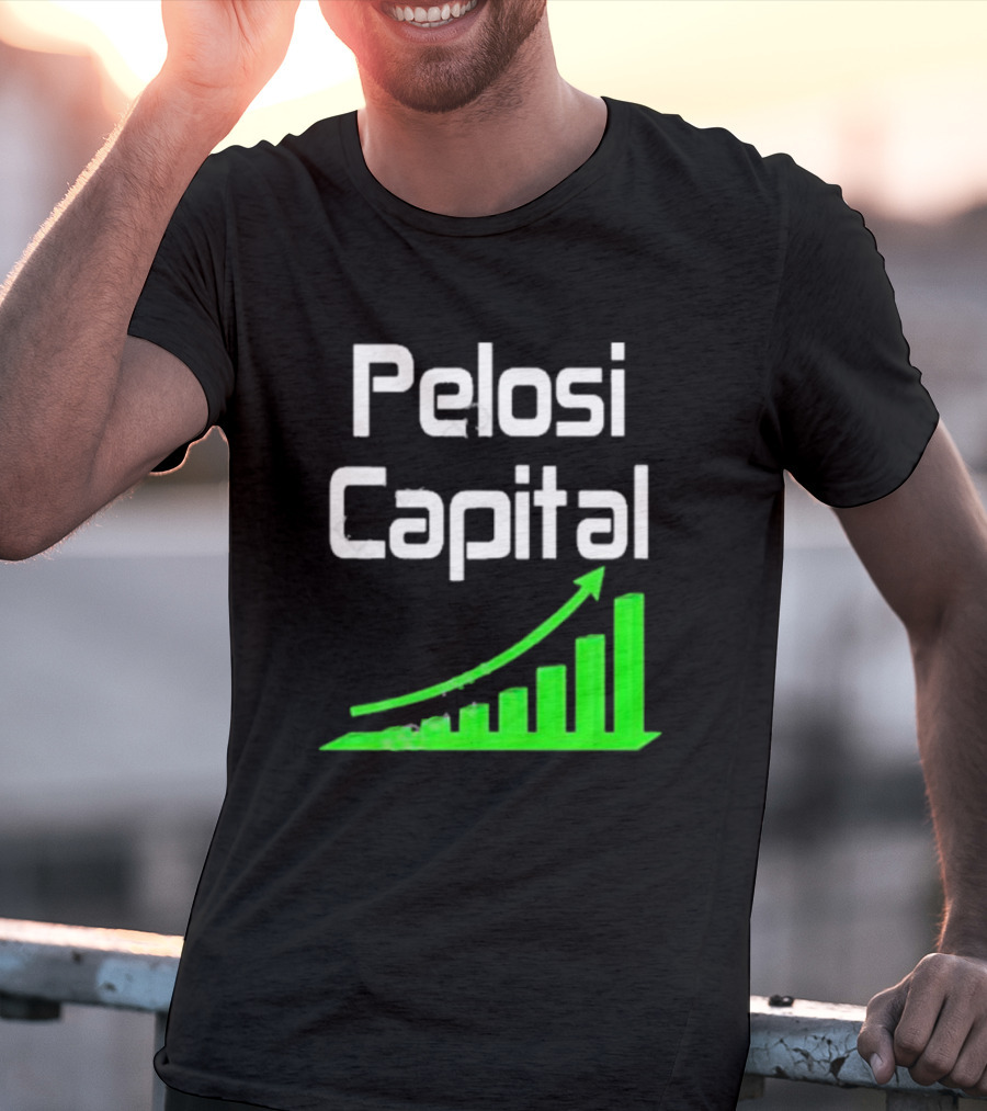 Liathetrader Pelosi Capital Green Arrow Graph T-Shirt