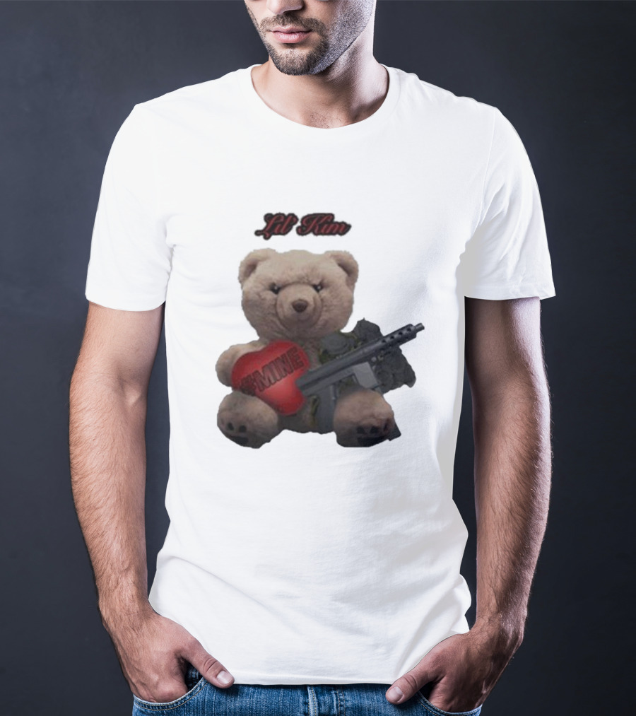 Lil Kim #Mine Teddy Bear With Gun T-Shirt
