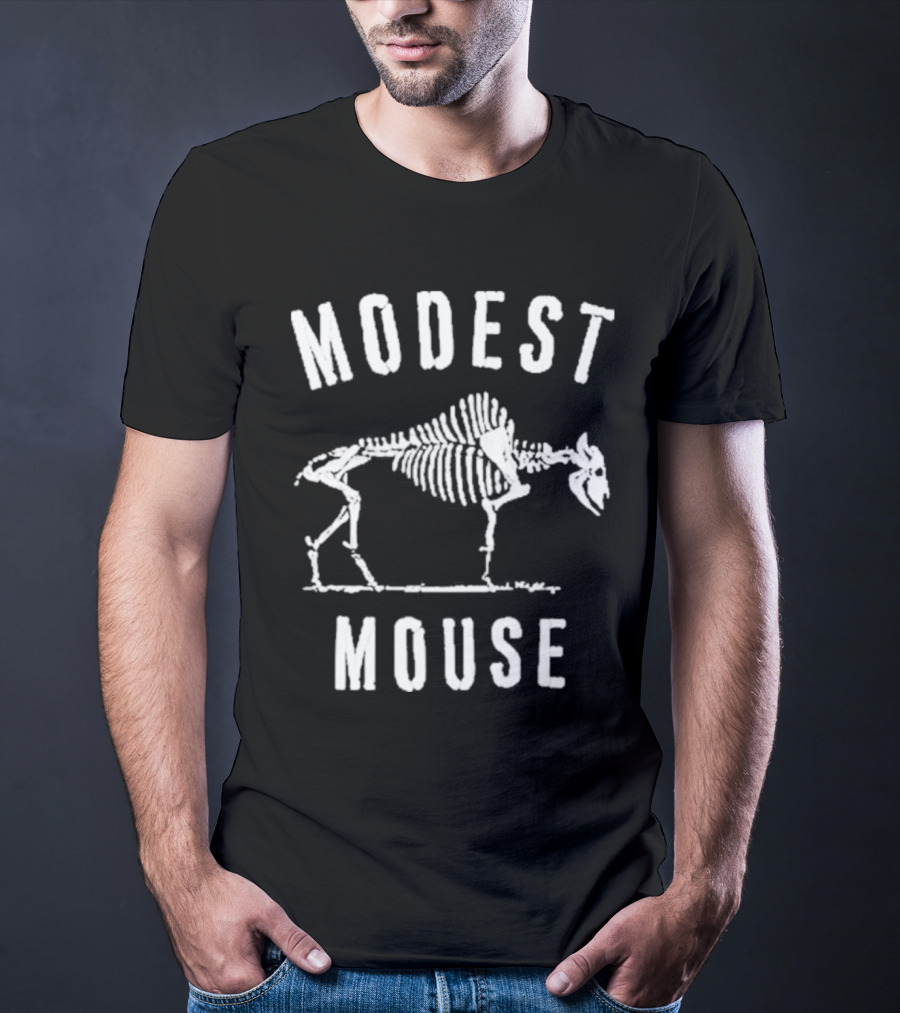 Modest Mouse Lonesome Crowded West Skeleton Buffalo T-Shirt