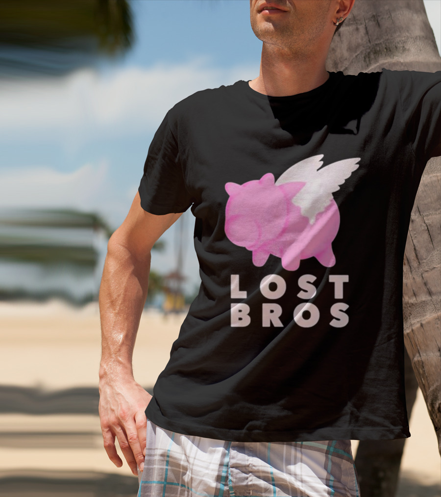 Lost Bros When Hamm Flies Pig With Wings T-Shirt