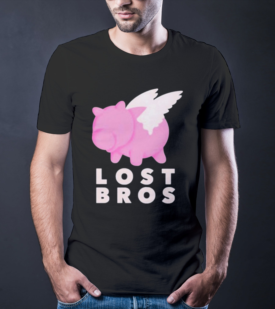 Lost Bros When Hamm Flies Pig With Wings T-Shirt