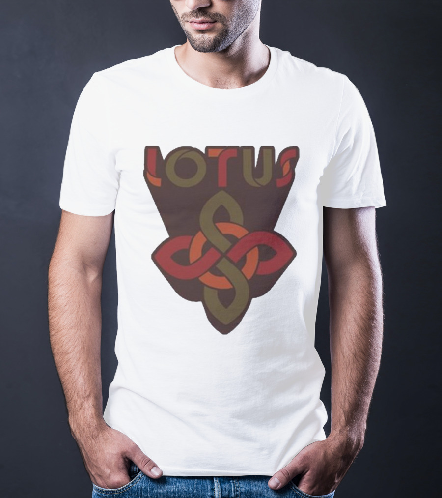 Lotus Celtic Knot Brown Red Green T-Shirt