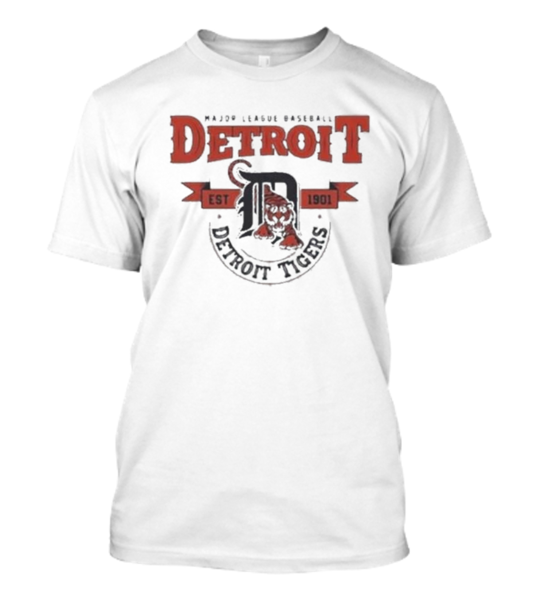 Major League Baseball Detroit Tigers Est 1901 T-Shirt