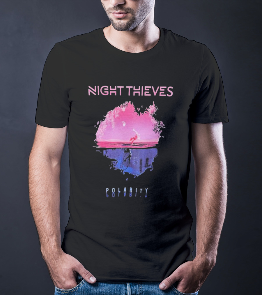Night Thieves Polarity Pink And Blue Reflection Scene T-Shirt