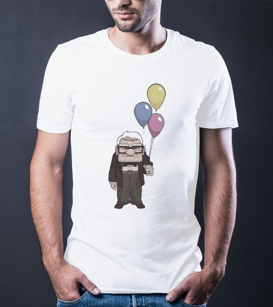 Nika Carl Fredricksen From Up Costume Geno Balloons Character T-Shirt