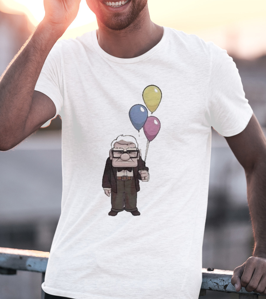 Nika Carl Fredricksen From Up Costume Geno Balloons Character T-Shirt