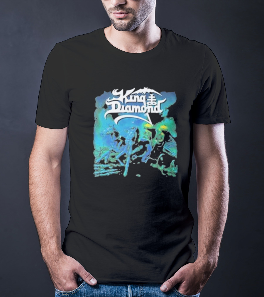 King Diamond Abigail Album Art Blue And Green T-Shirt
