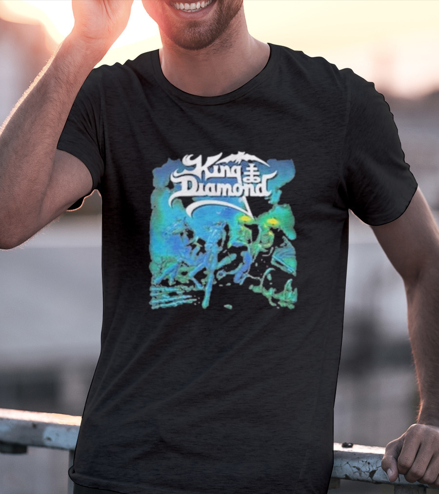 King Diamond Abigail Album Art Blue And Green T-Shirt