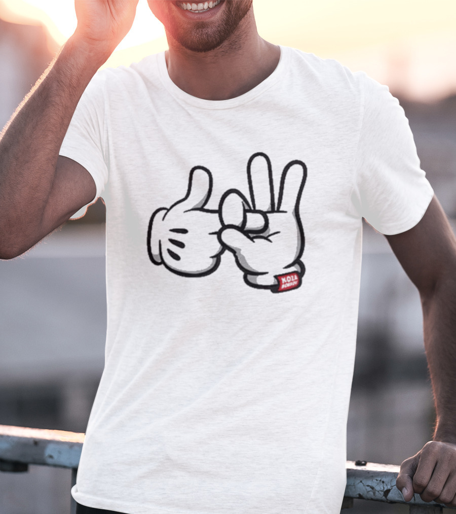 Koza Bobkov Noir Mickey Hand Sign T-Shirt