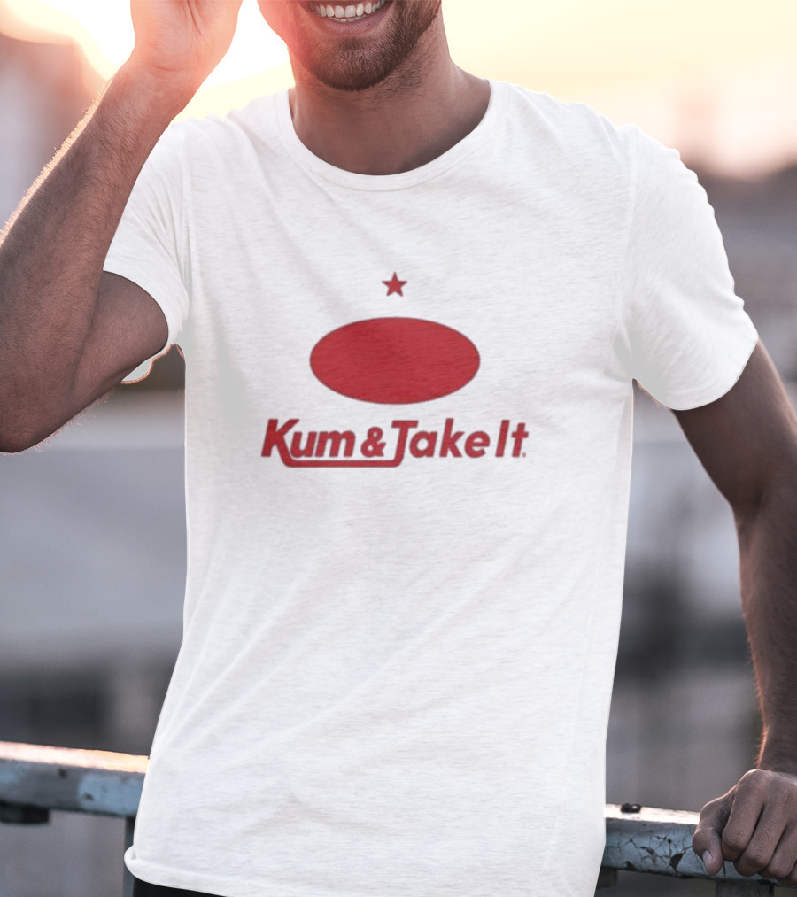 Kum And Take It Red Oval Star T-Shirt