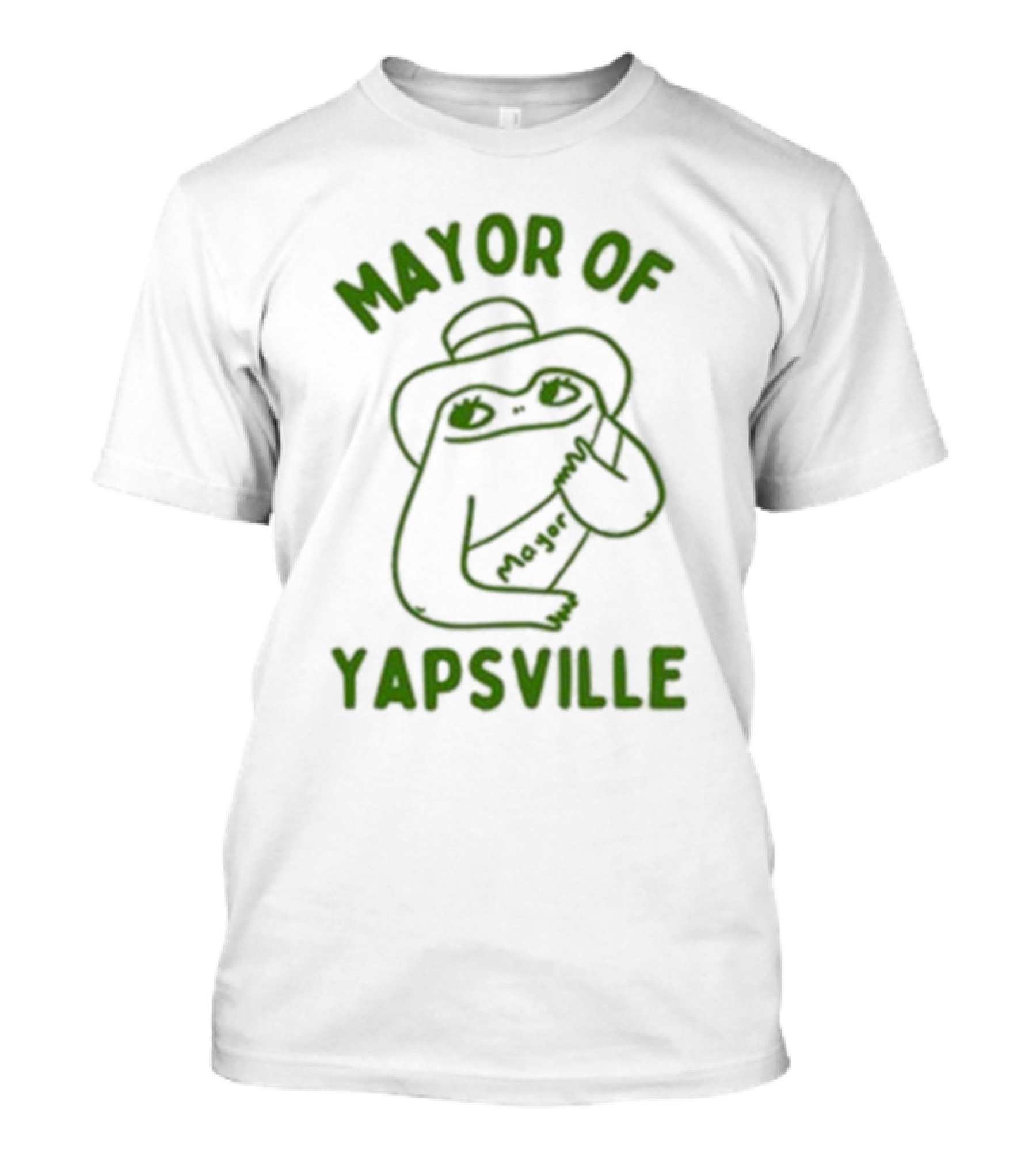 Mayor Of Yapville Frog Drawing T-Shirt