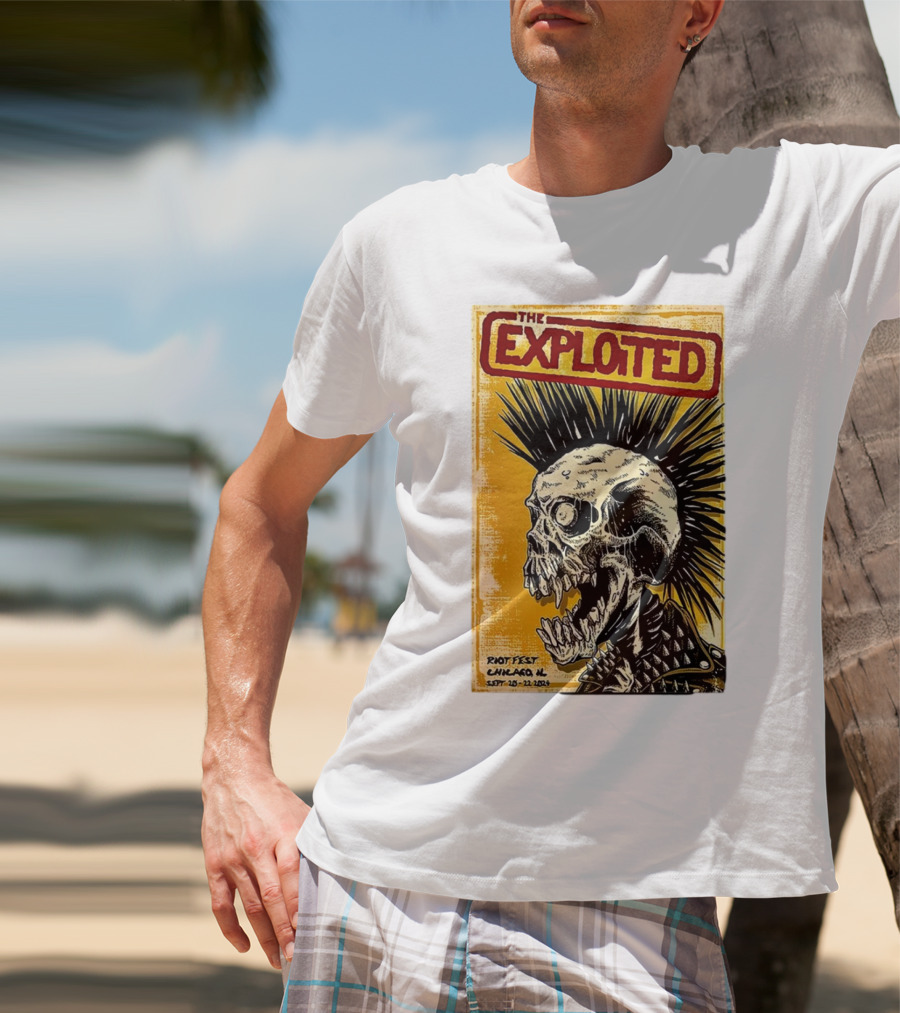 The Exploited Skull Riot Fest Chicago IL Sept 20-22 T-Shirt