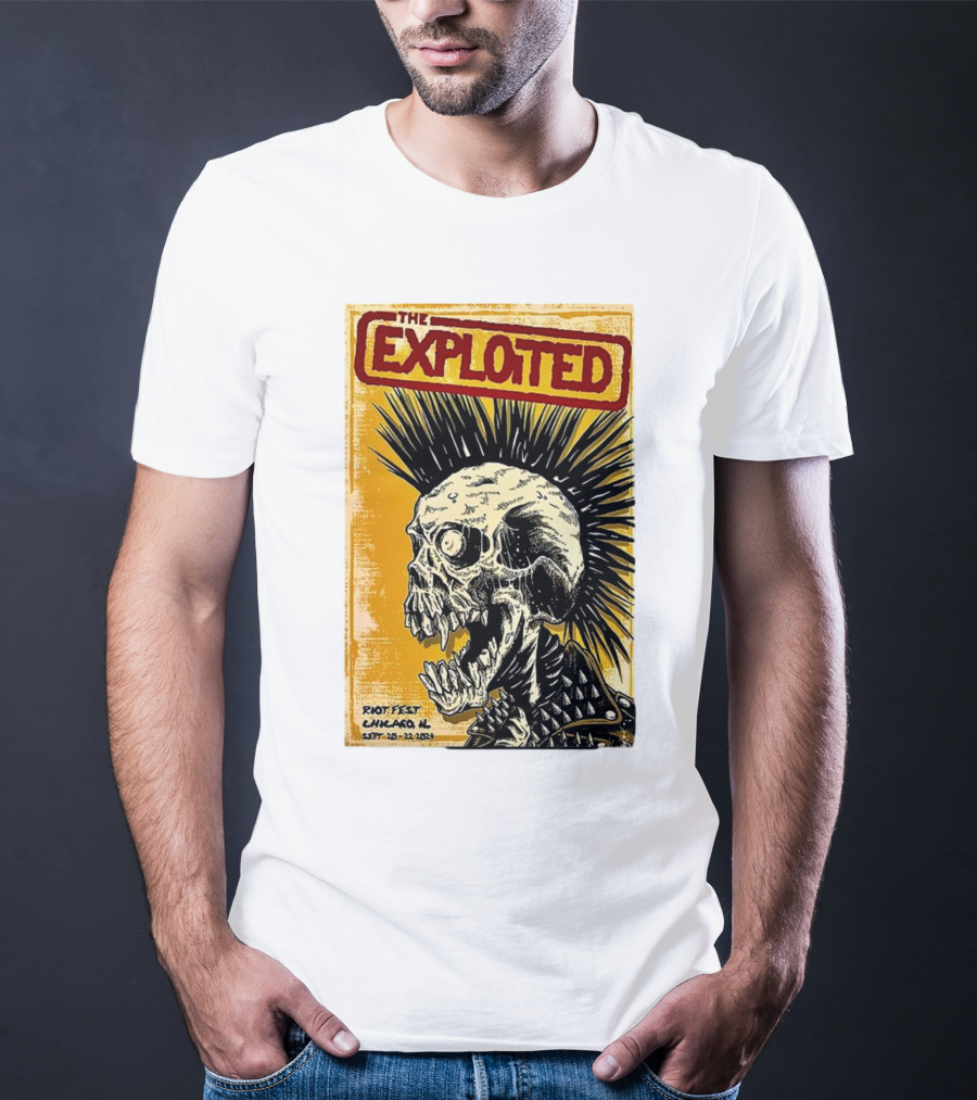 The Exploited Skull Riot Fest Chicago IL Sept 20-22 T-Shirt